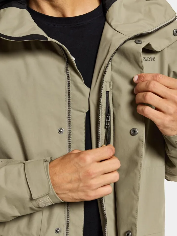 Andreas Parka Mistel Green Men Didriksons Spring Jackets