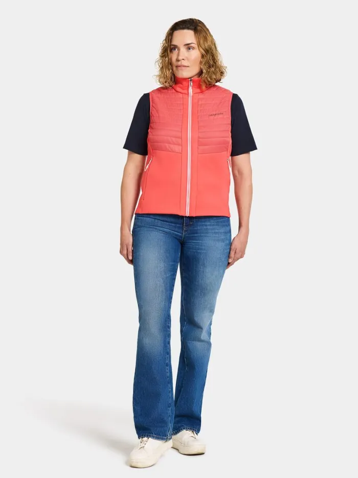 Annema Vest Soft Rose Women Didriksons Vests