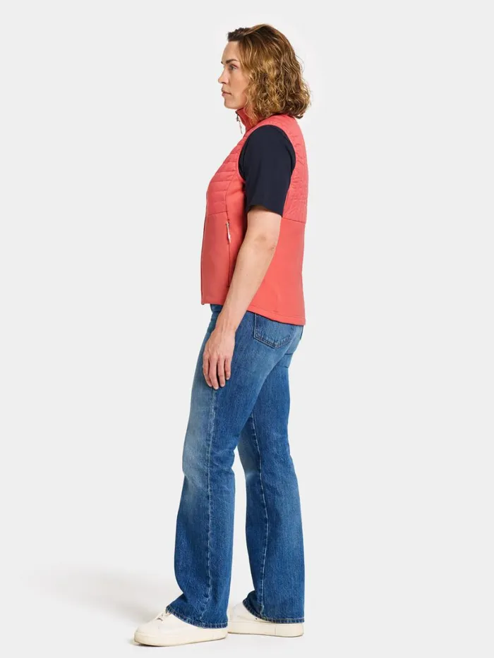 Annema Vest Soft Rose Women Didriksons Vests