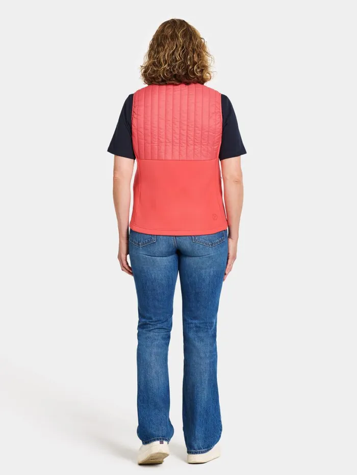 Annema Vest Soft Rose Women Didriksons Vests