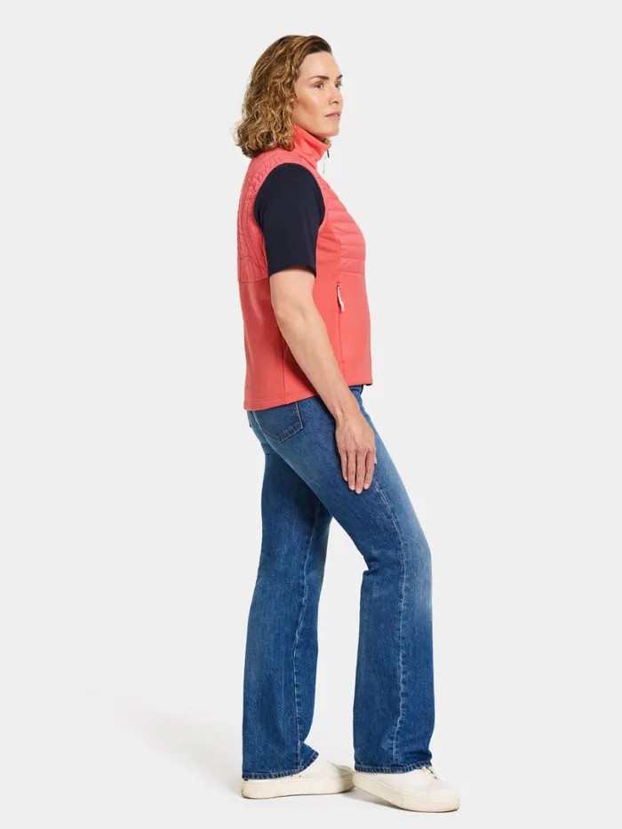 Annema Vest Soft Rose Women Didriksons Vests