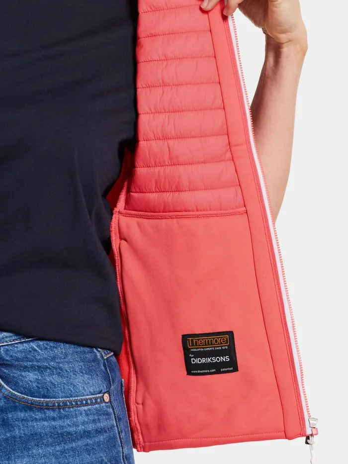 Annema Vest Soft Rose Women Didriksons Vests