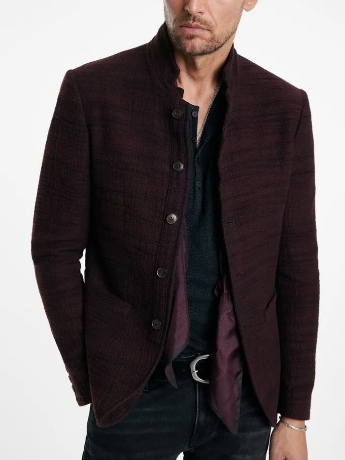 ANSON JACKET Dark Plum Men John Varvatos Suit Jackets