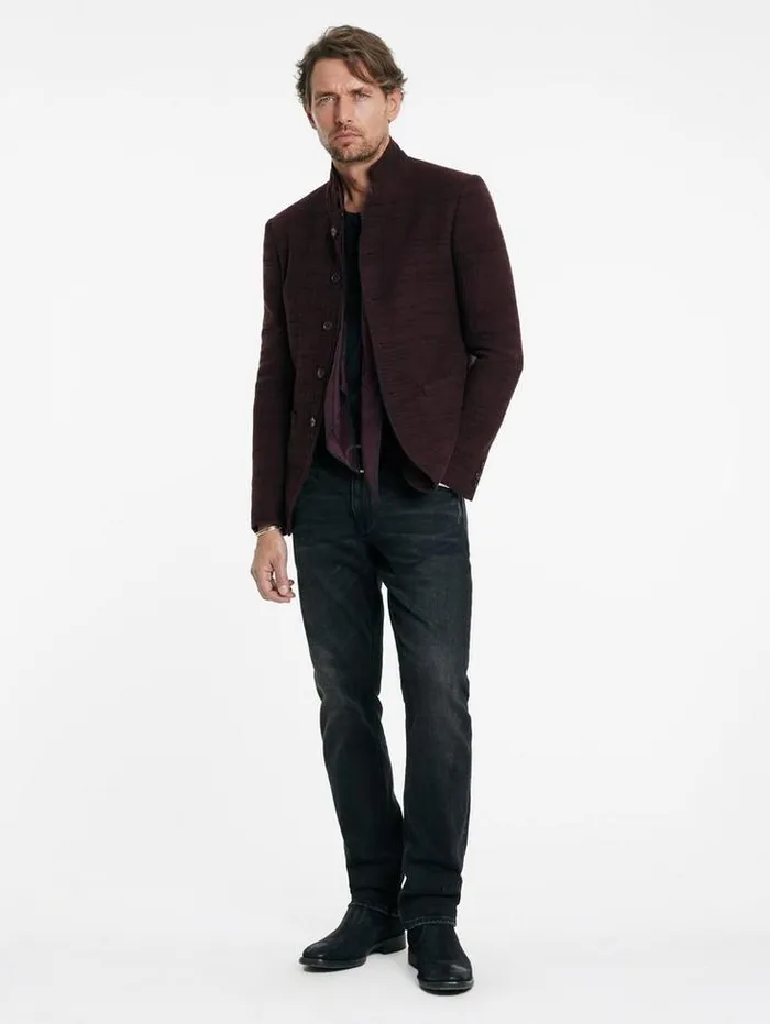 ANSON JACKET Dark Plum Men John Varvatos Suit Jackets