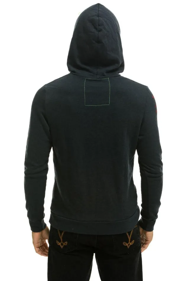 Aspen Pullover Hoodie 8211 Charcoal WomenMen Aviator Nation Hoodies
