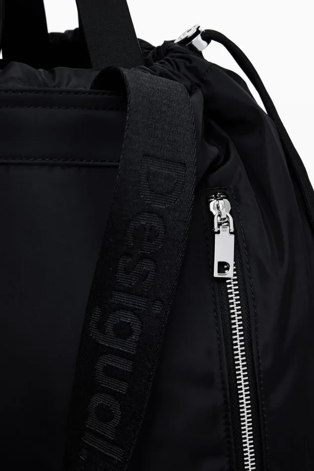 Backpacks Women Desigual Medium Floral Backpack Black