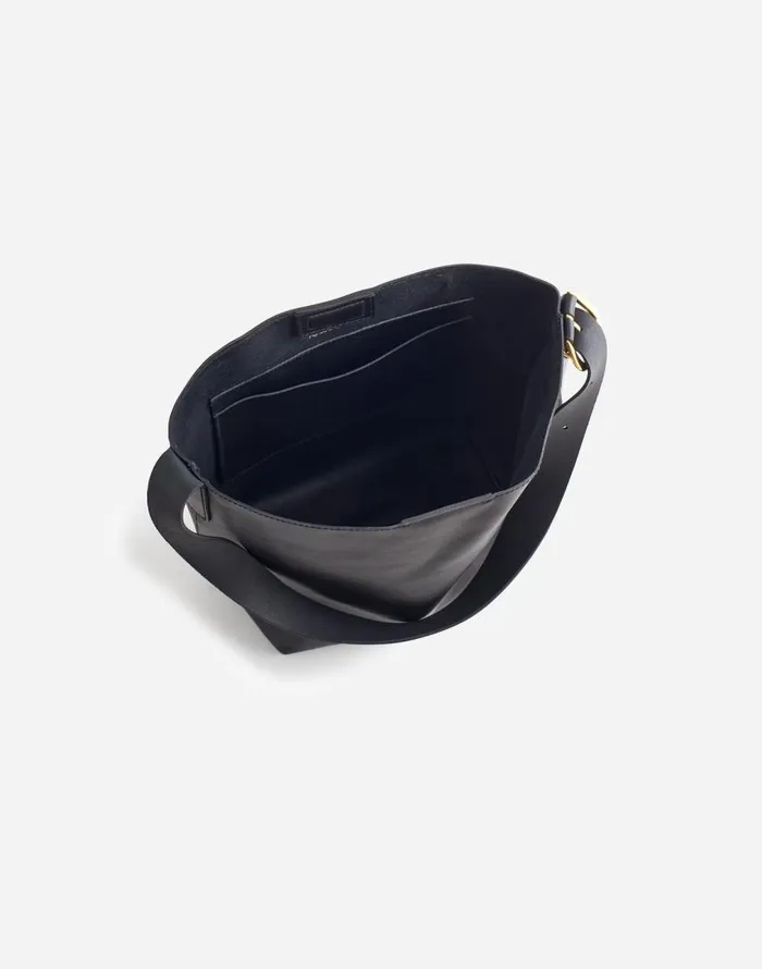 Bags Women Madewell The Essential Medium Bucket Tote True Black