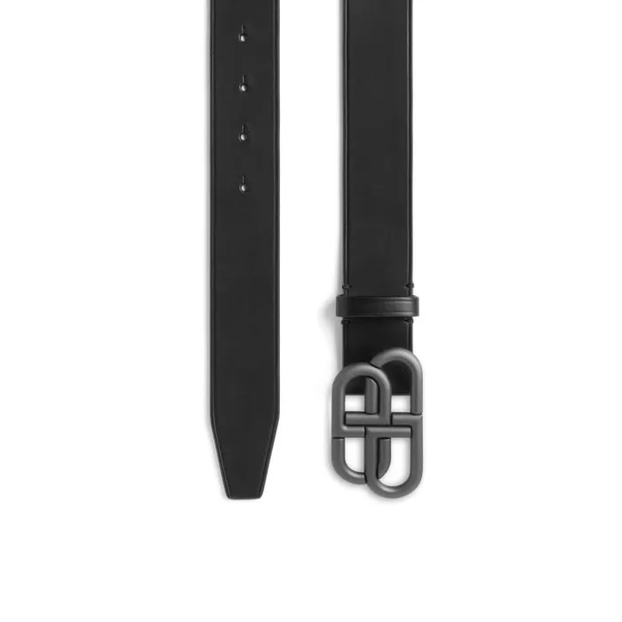 Balenciaga Belts Men Bb Large Belt In Black Black