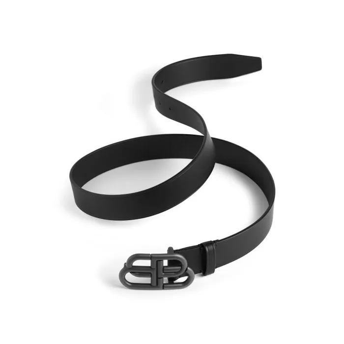 Balenciaga Belts Men Bb Large Belt In Black Black Balenciaga Belts Men Bb Large Belt In Black Black