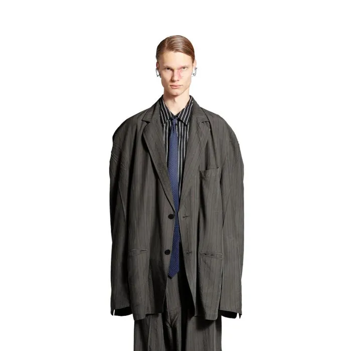 Balenciaga Coats and Jackets Men Men039s Tailored Jacket In Grey Grey Balenciaga Coats and Jackets Men Men039s Tailored Jacket In Grey Grey
