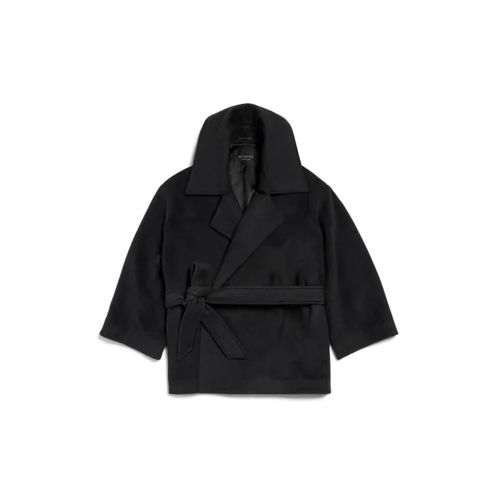 Balenciaga Coats and Jackets Women Women039s High Collar Jacket In Black Black