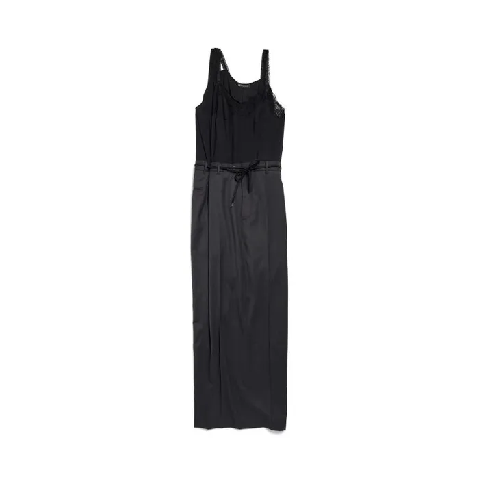 Balenciaga Dresses and Skirts Women Women039s Patched Slip Dress In Black Black Balenciaga Dresses and Skirts Women Women039s Patched Slip Dress In Black Black