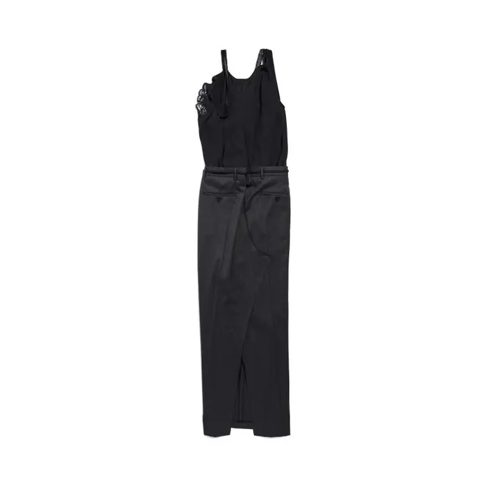 Balenciaga Dresses and Skirts Women Women039s Patched Slip Dress In Black Black Balenciaga Dresses and Skirts Women Women039s Patched Slip Dress In Black Black