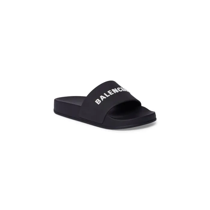 Balenciaga Kids WomenMen Kids 8211 Pool Slide Sandal In Black Black Balenciaga Kids WomenMen Kids 8211 Pool Slide Sandal In Black Black