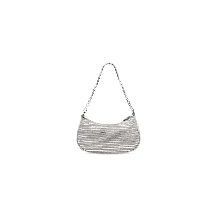 Balenciaga Mini Bags Women Women039s Le Cagole Mini Bag With Chain And Rhinestones In Grey Grey Balenciaga Mini Bags Women Women039s Le Cagole Mini Bag With Chain And Rhinestones In Grey Grey