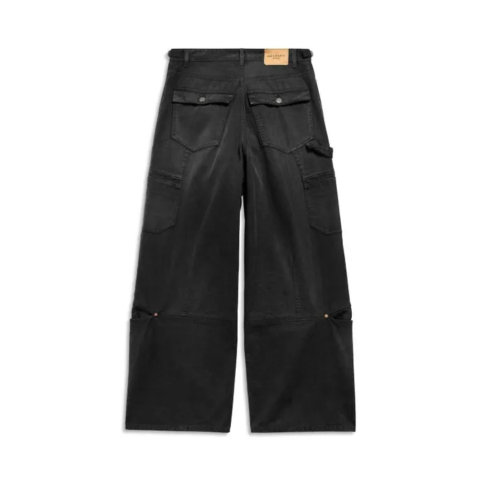 Balenciaga Pants WomenMen Cargo Pants In Black Black Balenciaga Pants WomenMen Cargo Pants In Black Black