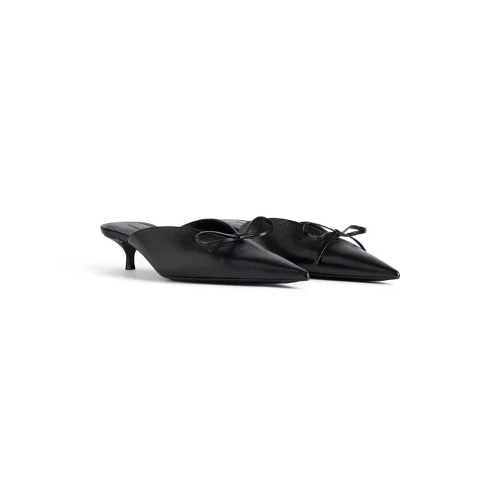 Balenciaga Pumps and Heels Women Women039s Knife Bow 40mm Mule In Black Black