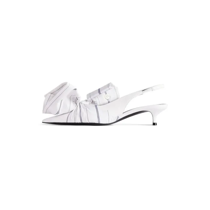 Balenciaga Pumps and Heels Women Women039s Knife Chemise 40mm Slingback In White White