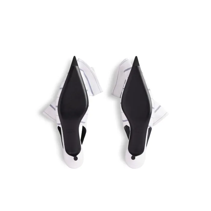 Balenciaga Pumps and Heels Women Women039s Knife Chemise 40mm Slingback In White White
