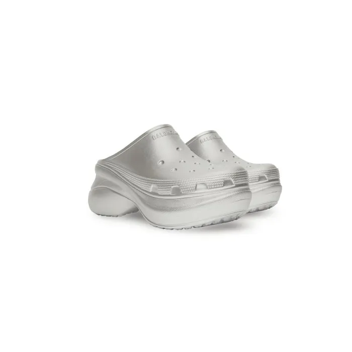 Balenciaga Sandals and Mules Women Women039s Crocs Mule In Silver Silver Balenciaga Sandals and Mules Women Women039s Crocs Mule In Silver Silver