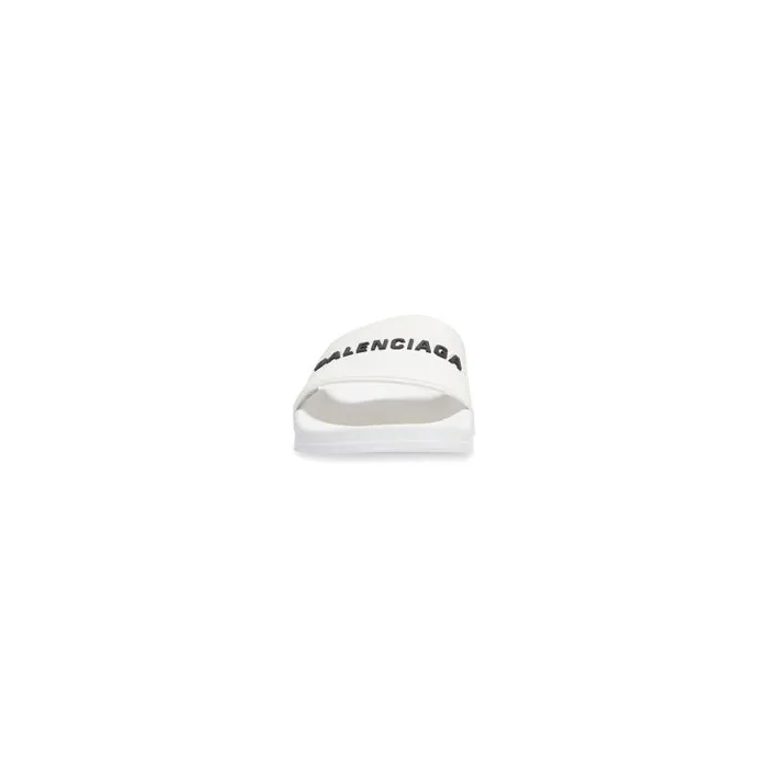 Balenciaga Sandals and Mules Women Women039s Pool Slide Sandal In White Black White Black Balenciaga Sandals and Mules Women Women039s Pool Slide Sandal In White Black White Black