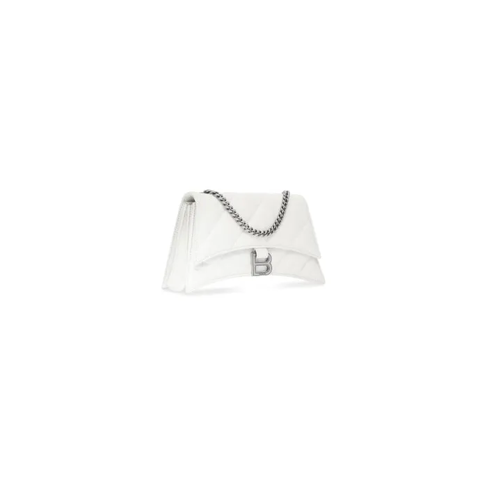 Balenciaga Shoulder Bags Women Women039s Crush Xs Chain Bag Quilted In Optic White Optic White Balenciaga Shoulder Bags Women Women039s Crush Xs Chain Bag Quilted In Optic White Optic White