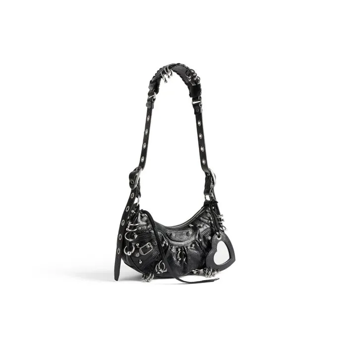 Balenciaga Shoulder Bags Women Women039s Le Cagole Xs Shoulder Bag With Piercings In Black Black Balenciaga Shoulder Bags Women Women039s Le Cagole Xs Shoulder Bag With Piercings In Black Black