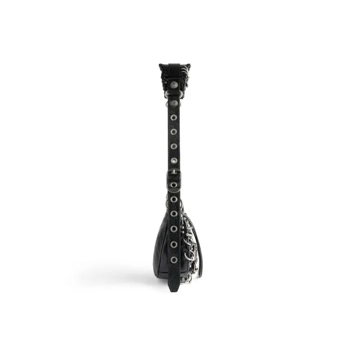 Balenciaga Shoulder Bags Women Women039s Le Cagole Xs Shoulder Bag With Piercings In Black Black Balenciaga Shoulder Bags Women Women039s Le Cagole Xs Shoulder Bag With Piercings In Black Black