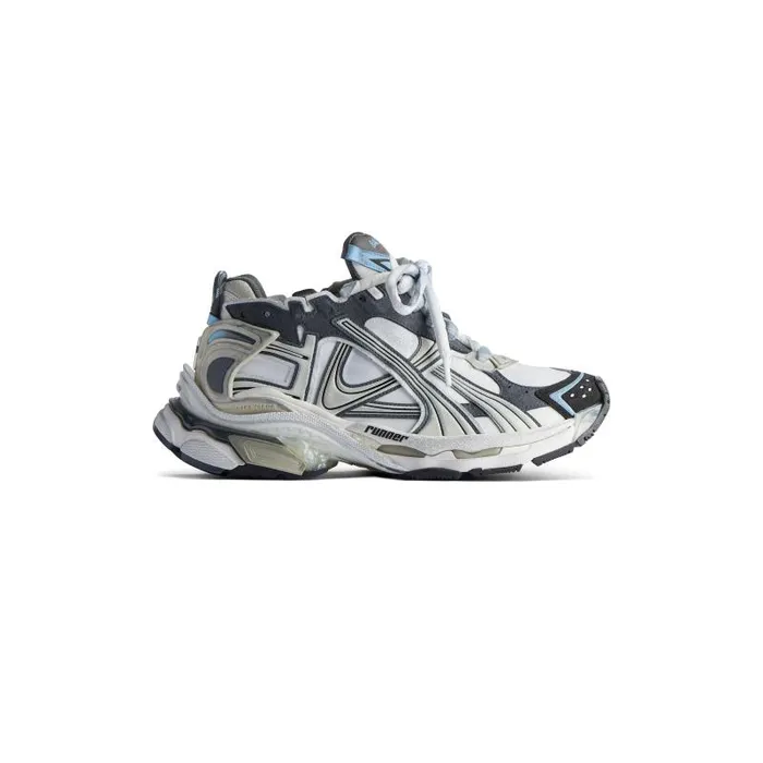 Balenciaga Sneakers Men Men039s Runner Sneaker In Whitebeigegreyblue Whitebeigegreyblue Balenciaga Sneakers Men Men039s Runner Sneaker In Whitebeigegreyblue Whitebeigegreyblue