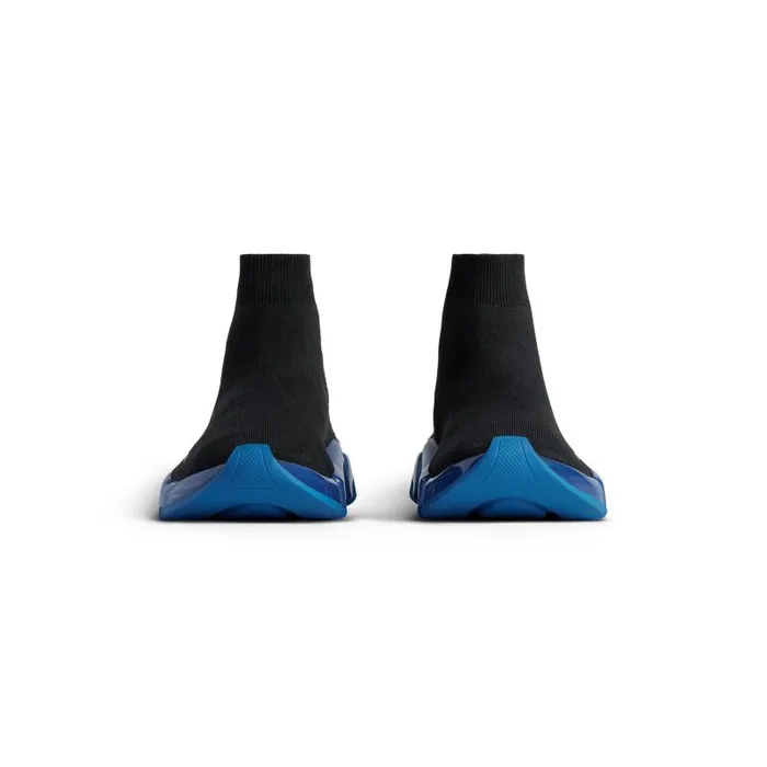 Balenciaga Sneakers Men Men039s Speed 20 Full Clear Sole Recycled Knit Sneaker In Blackblue Blackblue Balenciaga Sneakers Men Men039s Speed 20 Full Clear Sole Recycled Knit Sneaker In Blackblue Blackblue