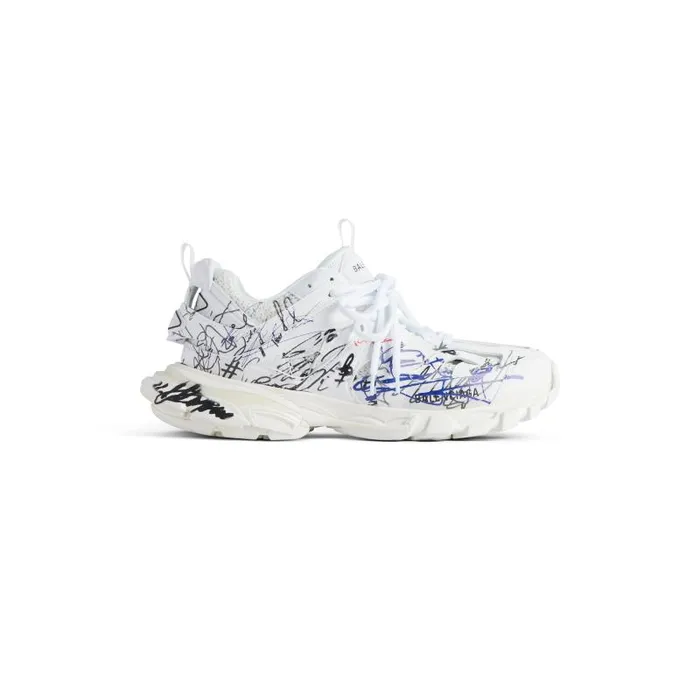 Balenciaga Sneakers Women Women039s Track Autographe Sneaker In Whiteblackbluered Whiteblackbluered Balenciaga Sneakers Women Women039s Track Autographe Sneaker In Whiteblackbluered Whiteblackbluered