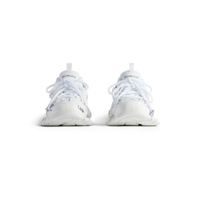 Balenciaga Sneakers Women Women039s Track Autographe Sneaker In Whiteblackbluered Whiteblackbluered Balenciaga Sneakers Women Women039s Track Autographe Sneaker In Whiteblackbluered Whiteblackbluered