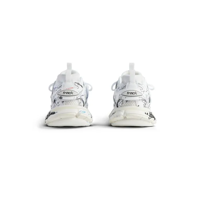Balenciaga Sneakers Women Women039s Track Autographe Sneaker In Whiteblackbluered Whiteblackbluered Balenciaga Sneakers Women Women039s Track Autographe Sneaker In Whiteblackbluered Whiteblackbluered