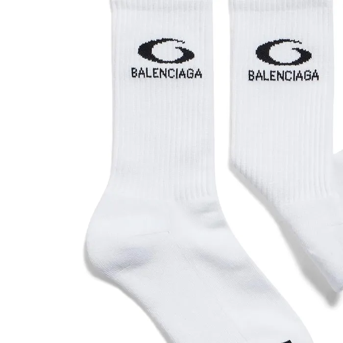 Balenciaga Socks Men Men039s Loop Sports Icon Socks In White White Balenciaga Socks Men Men039s Loop Sports Icon Socks In White White