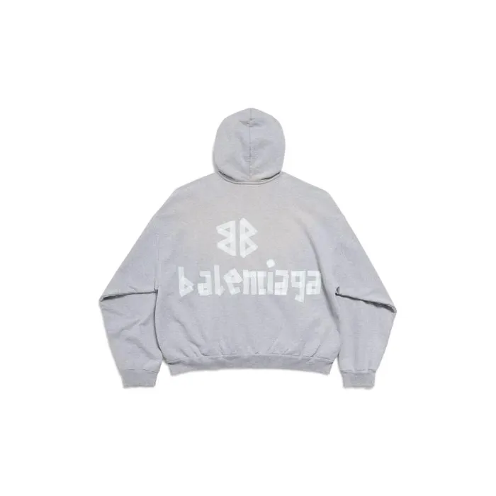 Balenciaga Sweatshirts and Hoodies Men Men039s New Tape Type Tr Ripped Pocket Hoodie In Grey Grey Balenciaga Sweatshirts and Hoodies Men Men039s New Tape Type Tr Ripped Pocket Hoodie In Grey Grey