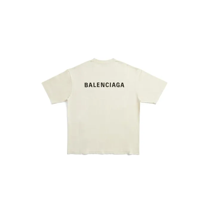 Balenciaga Tshirts Men Men039s Balenciaga Back Tshirt Medium Fit In Beige Beige Balenciaga Tshirts Men Men039s Balenciaga Back Tshirt Medium Fit In Beige Beige