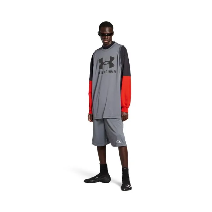 Balenciaga Tshirts Men Men039s Under Armour Triple Layered Tshirt In Greyblackred Greyblackred Balenciaga Tshirts Men Men039s Under Armour Triple Layered Tshirt In Greyblackred Greyblackred