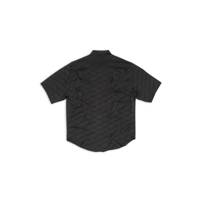 Balenciaga Tops and Shirts Men Men039s Bb Monogram Minimal Short Sleeve Shirt In Black Black Balenciaga Tops and Shirts Men Men039s Bb Monogram Minimal Short Sleeve Shirt In Black Black