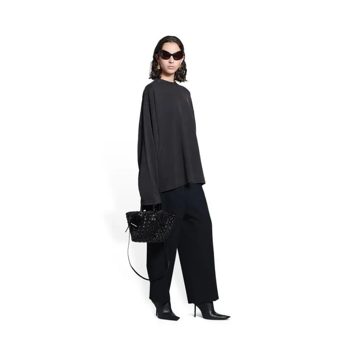 Balenciaga Tote Bags Women Women039s Bistro Xs Basket With Strap In Black Black Balenciaga Tote Bags Women Women039s Bistro Xs Basket With Strap In Black Black