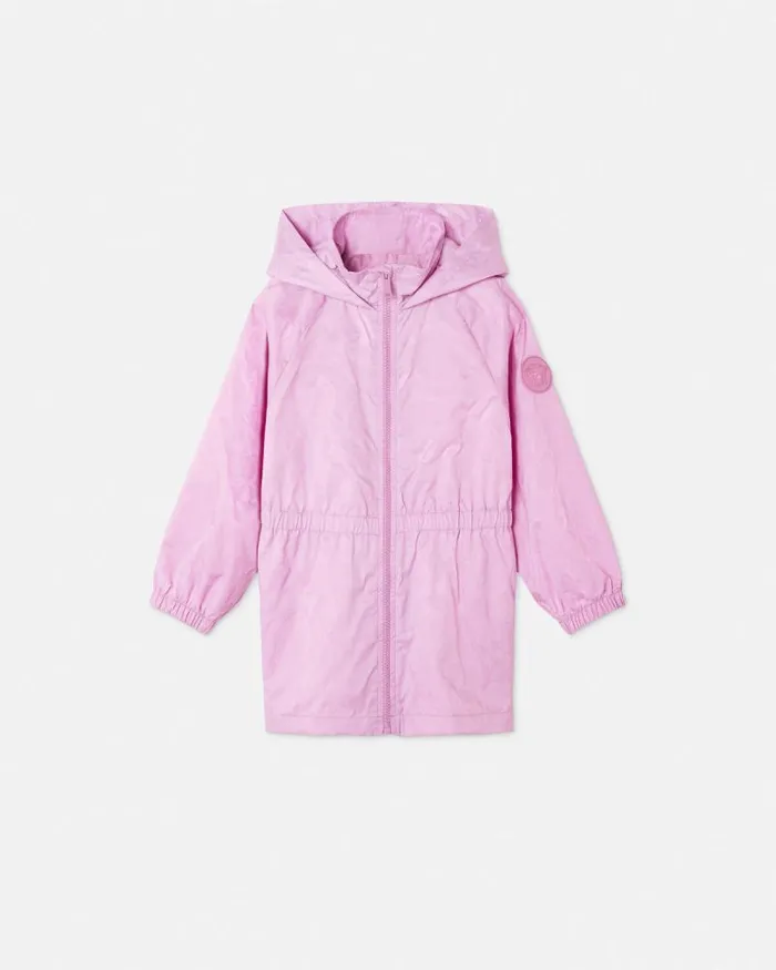 Barocco Jacquard Kids Parka Pink Children Versace Clothing