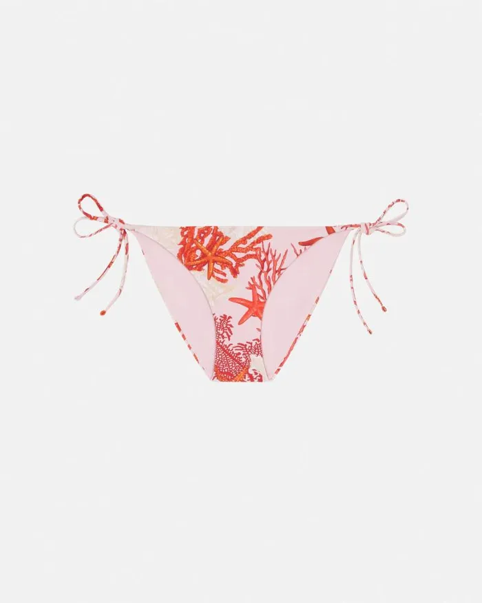 Barocco Sea Bikini Bottoms Pinkprint Women Versace Swimwear