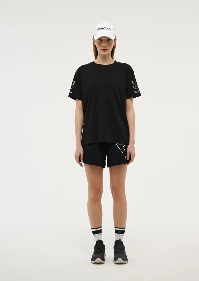Baseline MONEYBALL TEE IN BLACK PE Nation Women