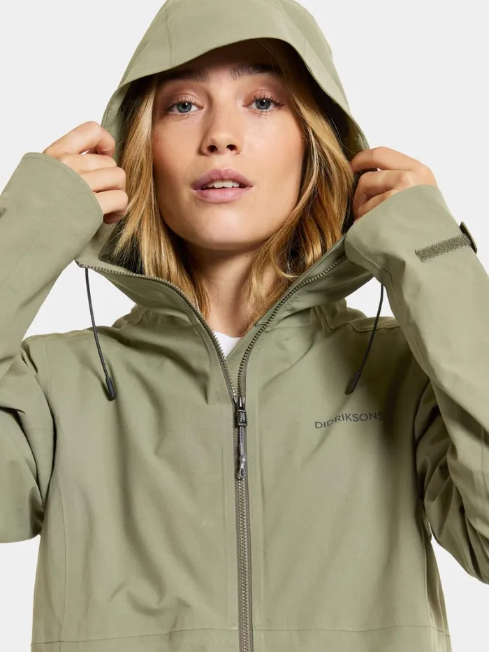 Bea Parka Dusty Olive Women Didriksons Spring Jackets