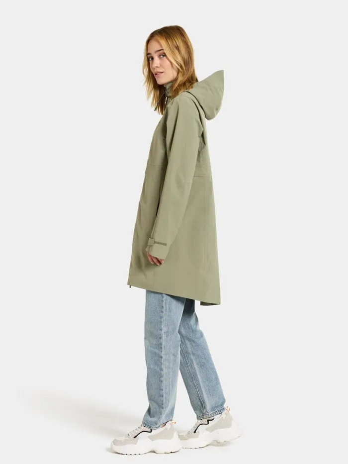 Bea Parka Dusty Olive Women Didriksons Spring Jackets