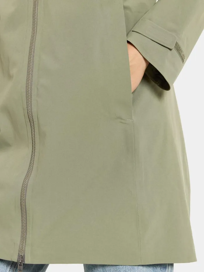 Bea Parka Dusty Olive Women Didriksons Spring Jackets