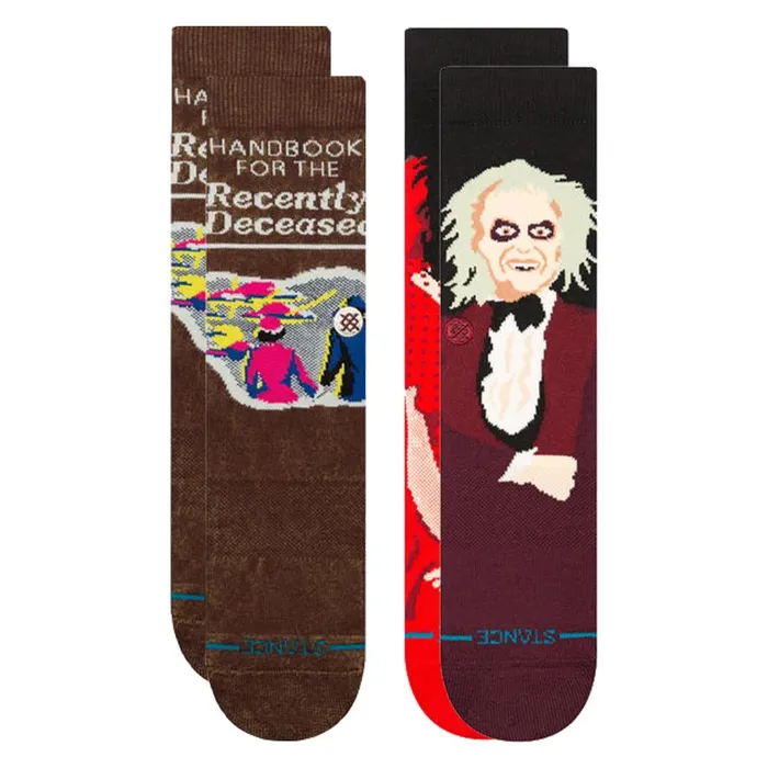 Beetlejuice X Stance Crew Socks Set Multi MenWomen Stance Crew