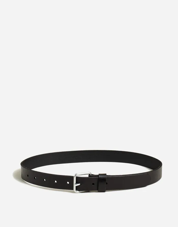 Belts Men Madewell Narrow Leather Belt Classic Black