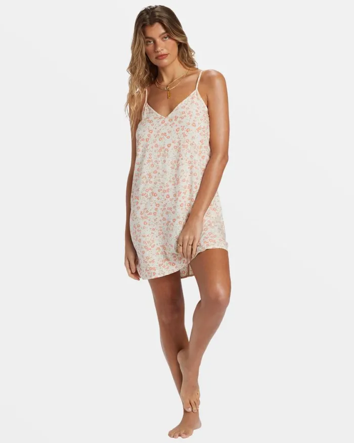 Billabong 90039s Babe Mini Slip Dress White Cap Womens Dresses Billabong 90039s Babe Mini Slip Dress White Cap Womens Dresses
