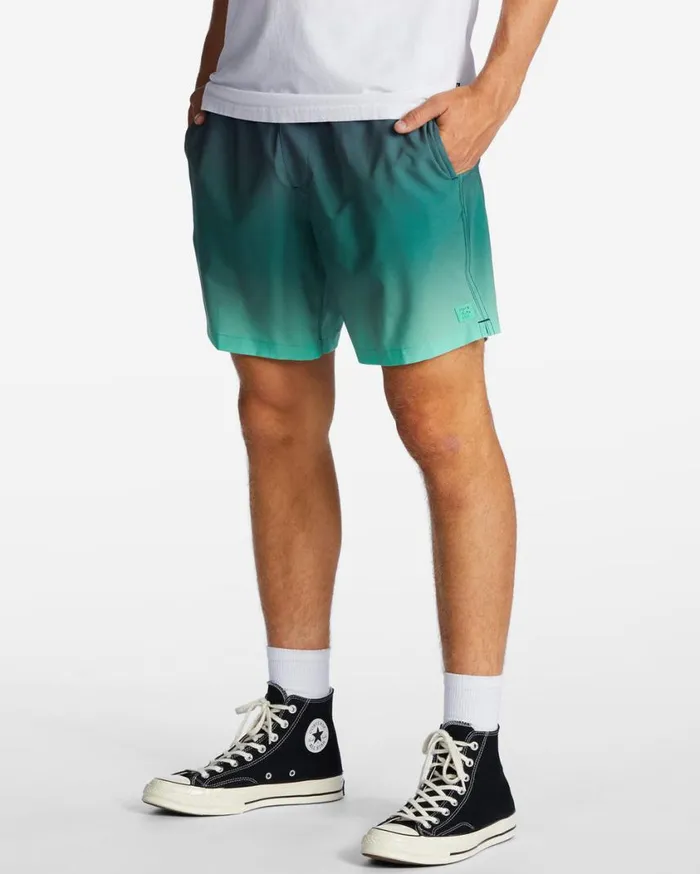 Billabong ADiv Surftrek Elastic Waist Shorts 17034 Jade Mens Shorts