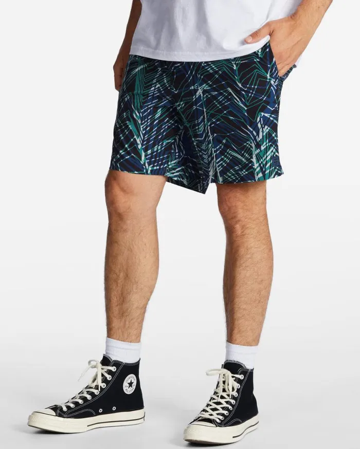 Billabong ADiv Surftrek Elastic Waist Shorts 17034 Space Blue Mens Shorts Billabong ADiv Surftrek Elastic Waist Shorts 17034 Space Blue Mens Shorts